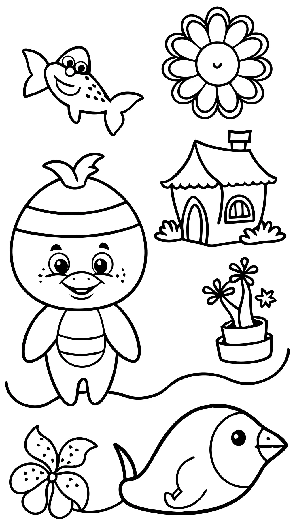 easy coloring pages printable